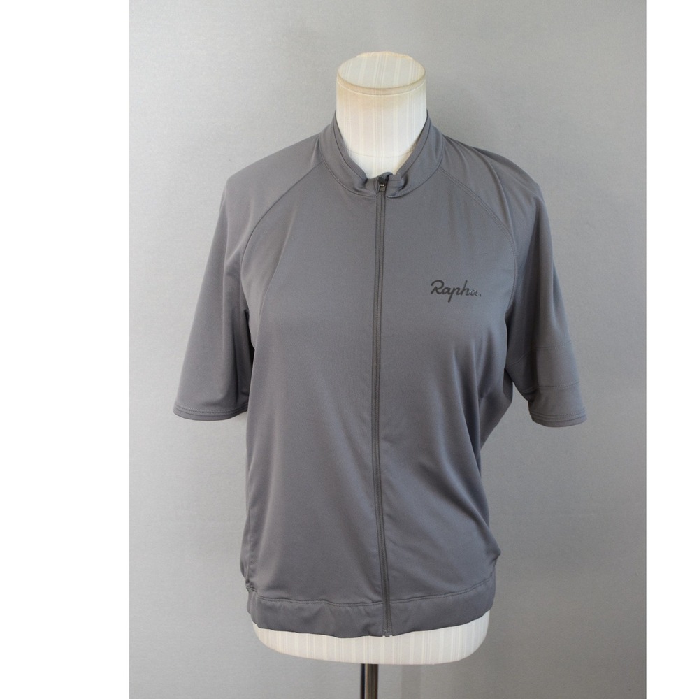 Rapha Core Jersey Large Grey Short Sleeve Full Zip Cycling Mens Shirt